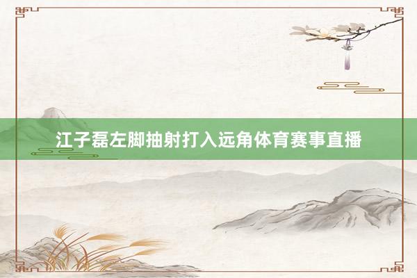 江子磊左脚抽射打入远角体育赛事直播